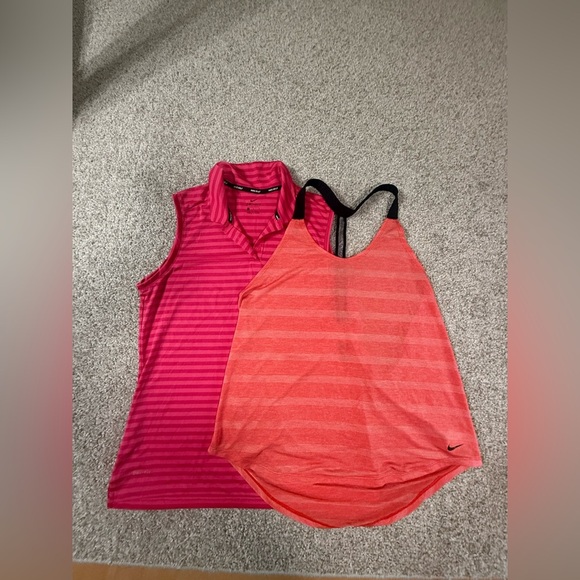 Nike Tops - (2) Nike Women’s Activewear Sleeveless Tank & Golf Polo Bundle Size Large